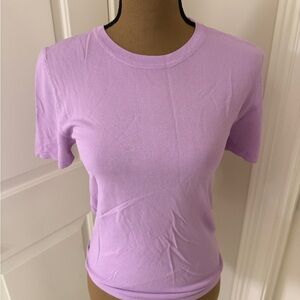 ZARA EXTRAFINE KNIT TOP - Lilac NEW with Tags